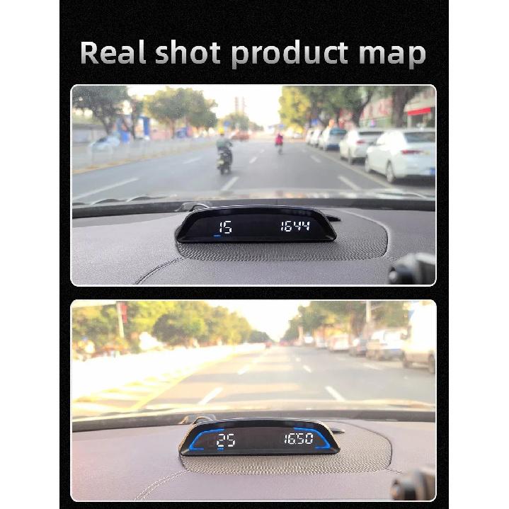 Auto Speedometer Digital Alarm Reminder Meter Head Up Display G3 GPS HUD For All Car 12V Electronics Accessories RPM Water Temp