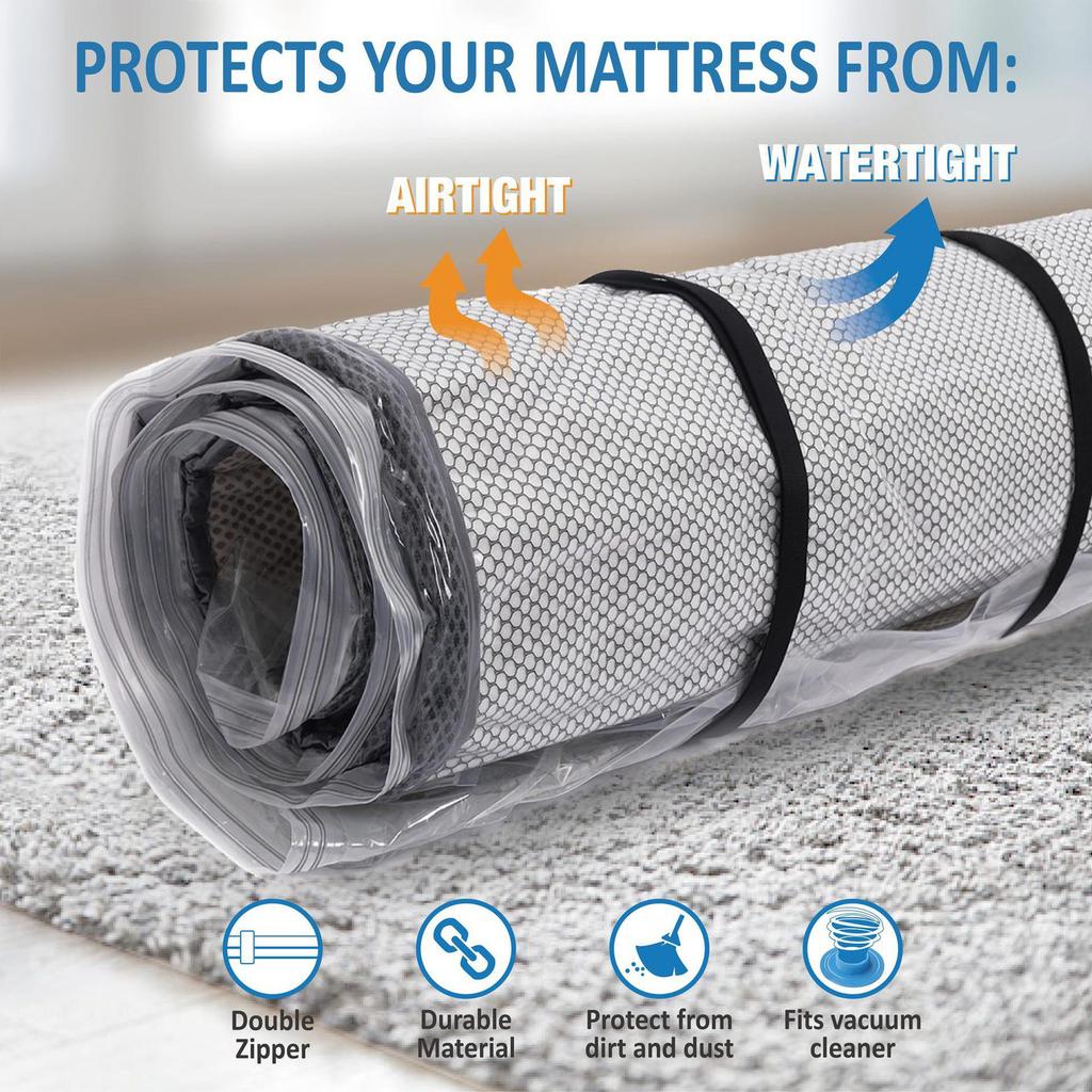 Extra Large Latex Mattress Vacuum Compression Bag for Bedding Storage and Moving