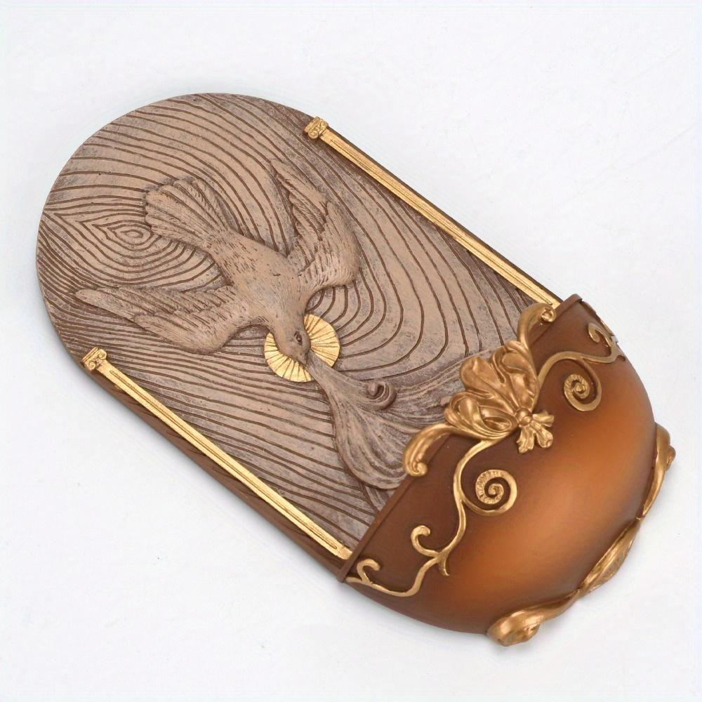 Holubice Svaté Trojice Duch Svatý Kropenka Nástěnná Plaketa Pryskyřice Náboženská Pro Domácí Dekoraci A První Svaté Přijímání