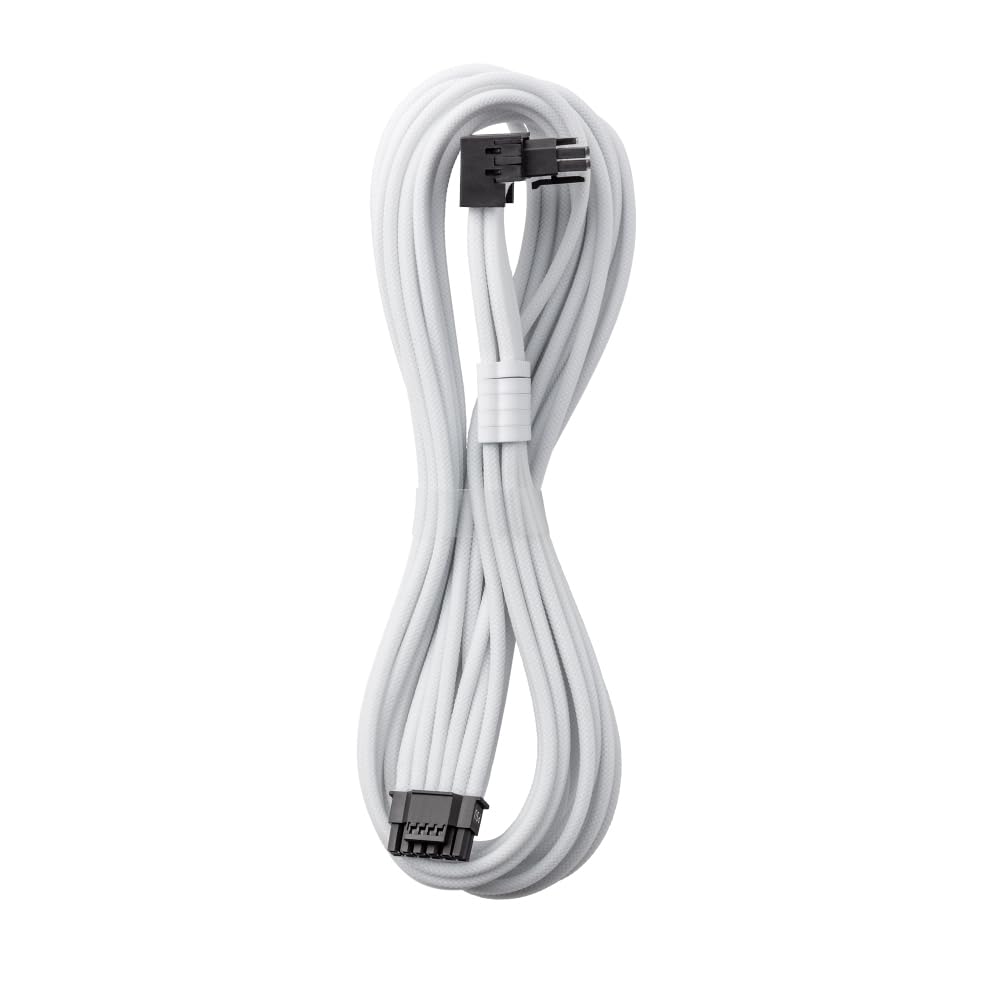 CableMod Universal Pro ModMesh Sleeved 12VHPWR 90 StealthSense Direct PCIe Cable 12V-2x6 (Variant B) (White)