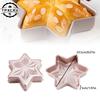 1pc Champagne Gold Star Shaped Cake Pan Mold Baking Hexagonal 3D Nonstick Coated Baking Pan Bread Cheese Oven Pan Kitchen Tools