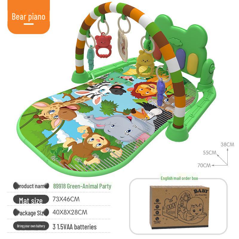 Baby Fitness Rack Music Play Mat with Piano and Drum Features