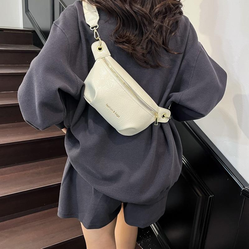 Broadband Fanny Pack Simple Casual Fashion Travel Bag Women's New Commuter Shoulder Messenger Bag