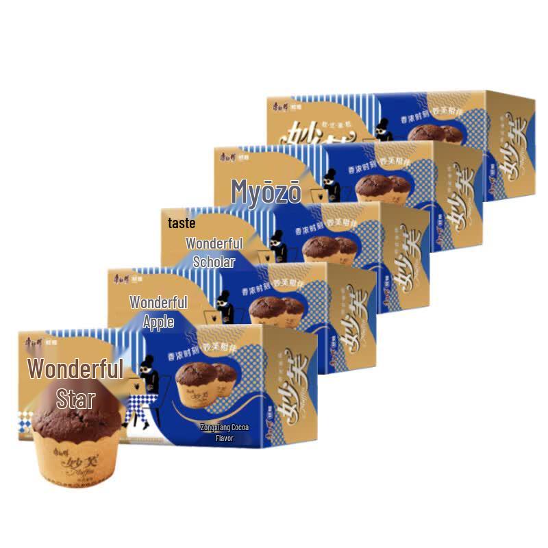 Master Kong Miao Fu Cocoa European Style Cake, 5-Pack