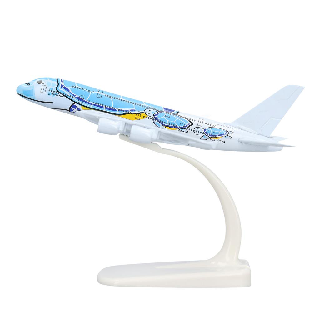 1:500 Scale A380 Plane Model High Stimulation Alloy Airplane Decoration Model with Display Base