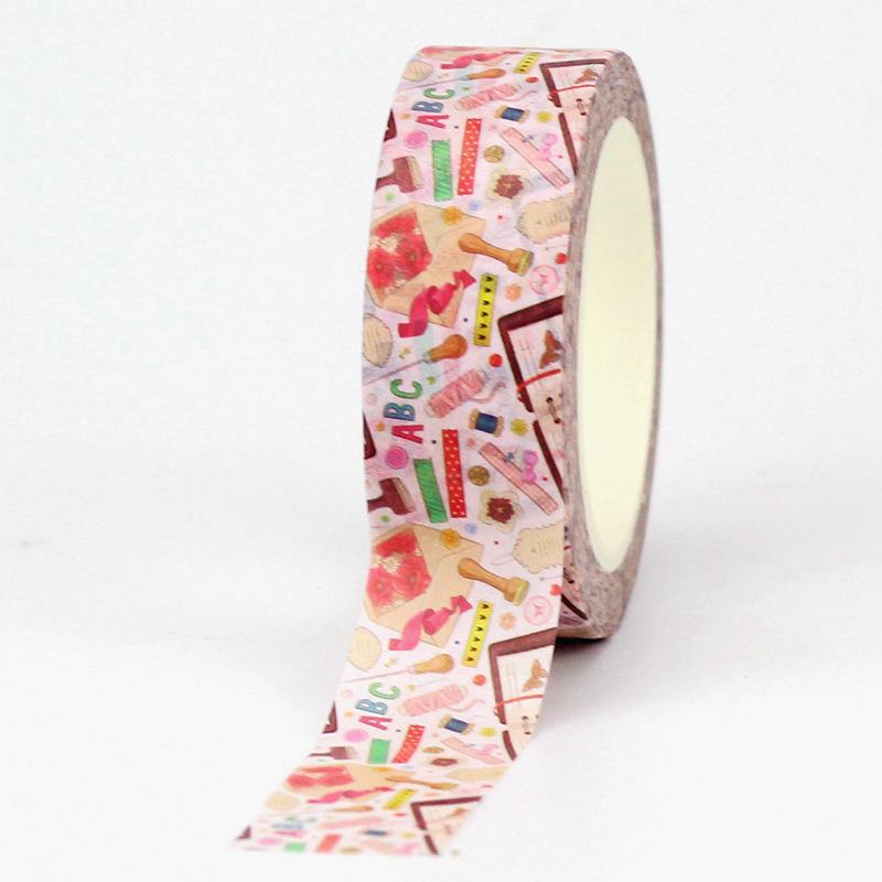 Bulk NEW 1PC 10M Decorative Lovely Flowers Leaves Washi Tapes Set for Scrapbooking Journal Masking Tape Kawaii Stationery