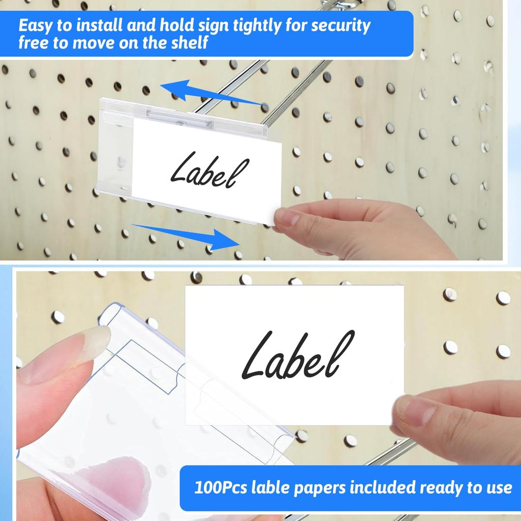 10/30 stuks Labelhouder, PVC Prijslabelhouder Helder Plastic Herbruikbaar, Geschikt Voor Grote Winkelcentra, Supermarkten, Winkels
