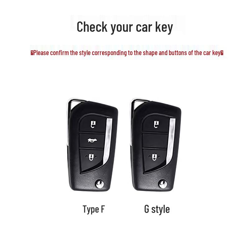 Premium Key Cover for Toyota Corolla, Levin, Rui Fang, CHR, and Highlander Models