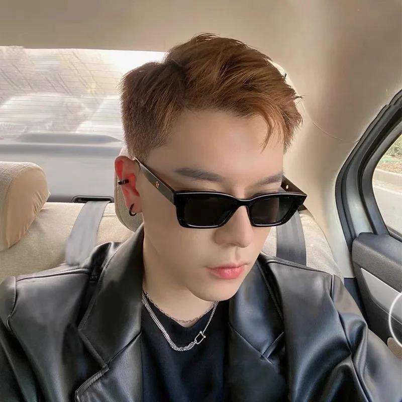 New Women Rectangle Vintage Sunglasses Brand Designer Square Sun Glasses Female Lady Eyeglass Cat Eye Driver Men Goggles