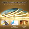 COB Led Strip Light 5V Flexible LED Ribbon 8mm 320LEDs/M High Density Linear Lighting White/Red/Green/Pink/Blue Adhesive Tape