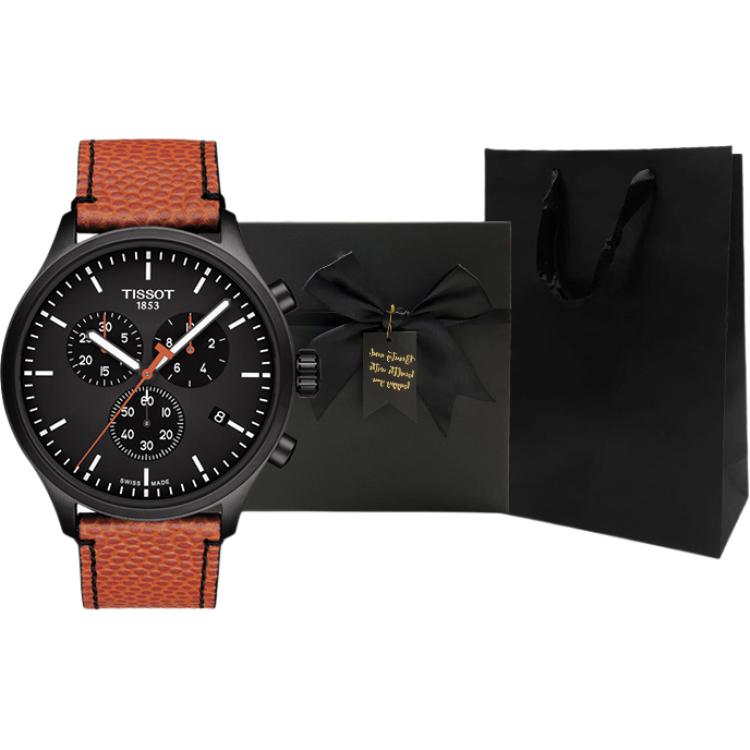 Tissot Soko Kollektion Quarzwerk 100m Wasserdichtigkeit Herrenuhren Uhr 45mm Schwarzes Zifferblatt T116.617.36.051.08-
