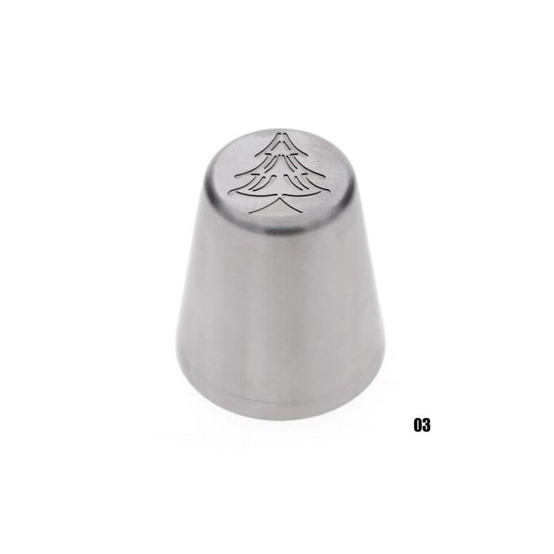 

Timeless Design 1pc Christmas Tree Icing Russian Piping Tip Leaf Nozzle Cupcake Set For Festive Creations 03#