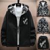 NEW Strewear Printed Fashion Reversible Male God Jacket Men Thin Hooded Jackets Windbreakers Clothing Plus Size