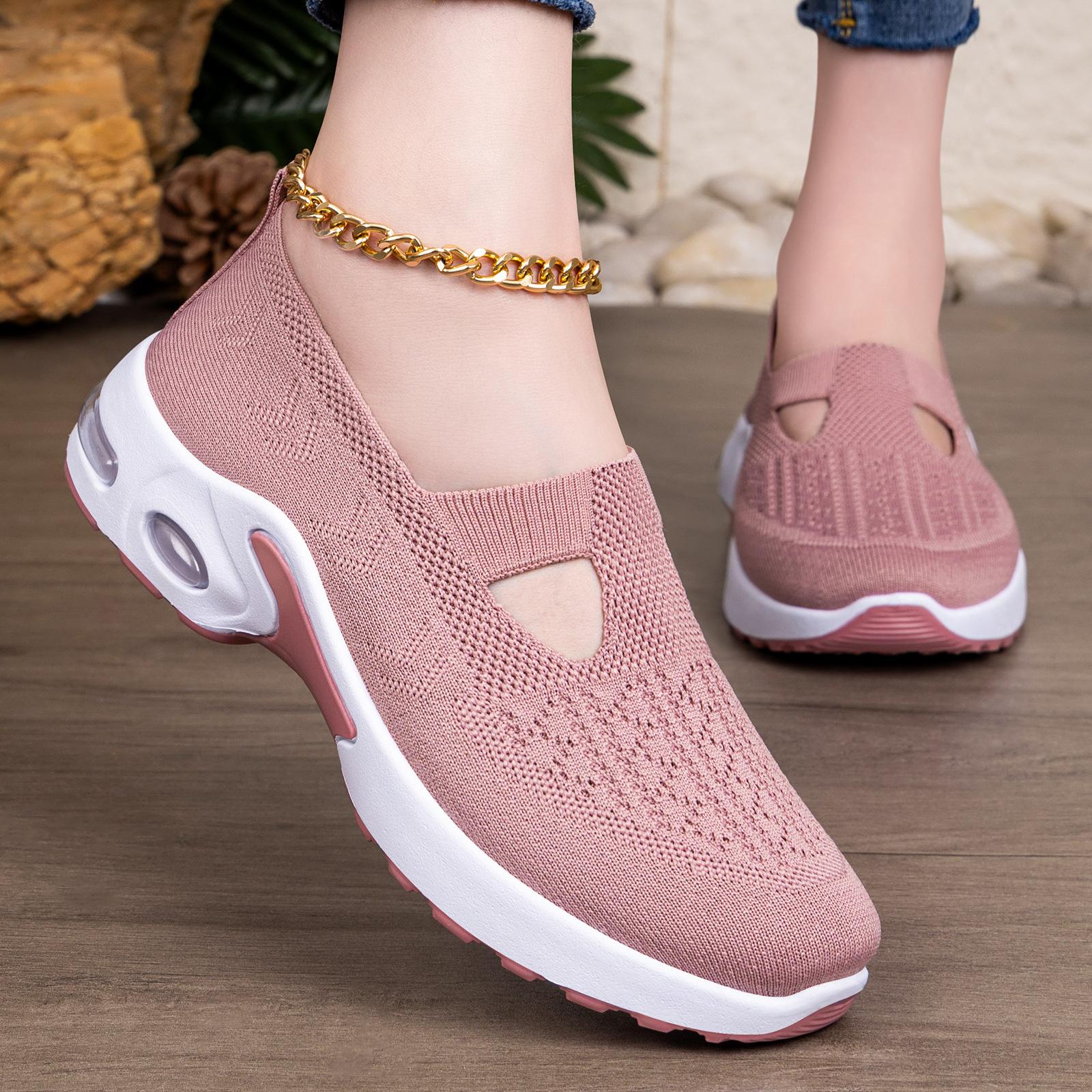 

Обувь Летние дышащие сандалии Нескользящая мягкая подошва, повседневная обувь Прогулочная обувь 36 розовый