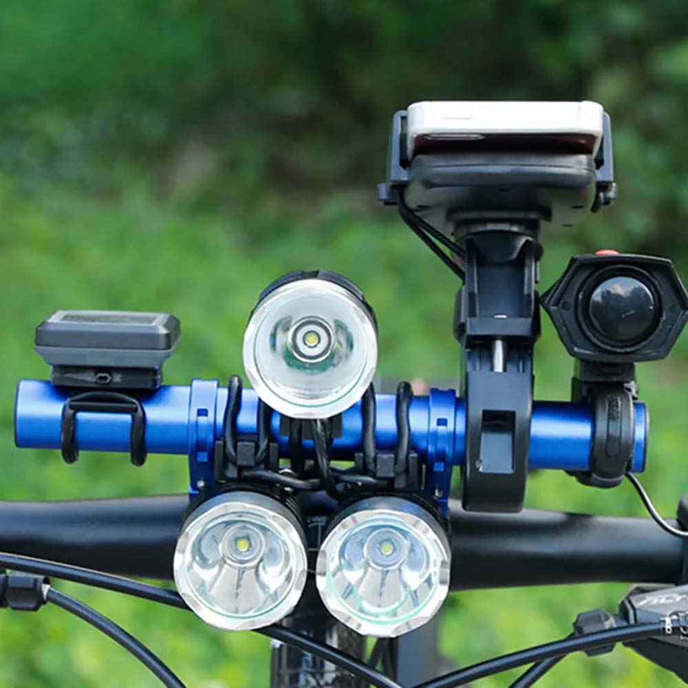 20cm Aluminum Alloy Bicycle Handlebar Extended Bracket Mountain Bike Front Light Bracket Extender Rack Parts