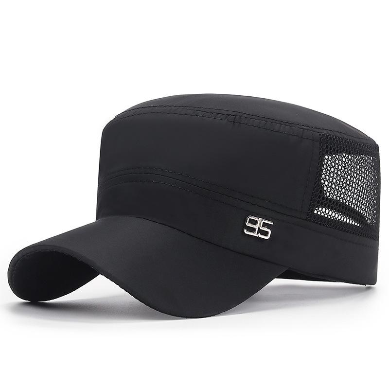 Sommer schnelltrocknend atmungsaktiv Gitter Herren lässig 95 Metall Standard Sonnenschutz Flachkappe Sommer Damen Sonnenhut