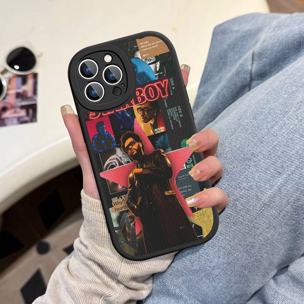 Singer The W-Weeknd XO Phone Case Phone Case For IPhone 11 12 13 14 15 16 Pro Max Plus Leather Cover