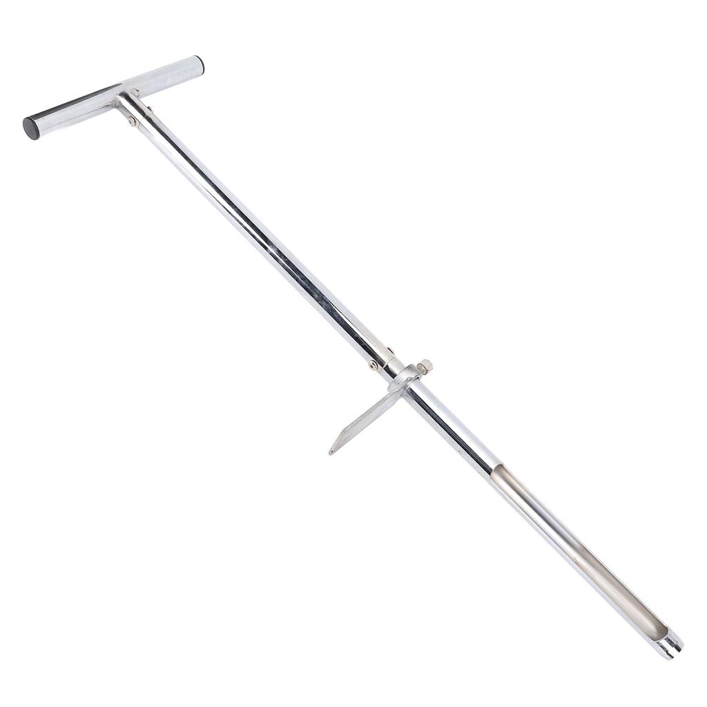 Vzorkovač půdy s nožním pedálem, rukojeť ve tvaru T, sada pro testování půdní sondy z nerezové oceli pro zahradní trávník