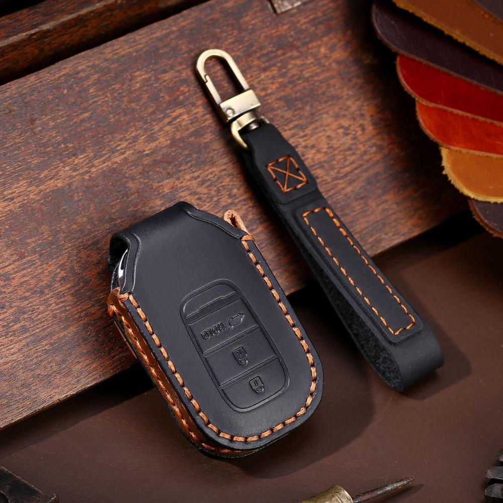 Genuine Leather Key Cover for Honda Keys North America Exclusive Key Holder for Honda Vehicles