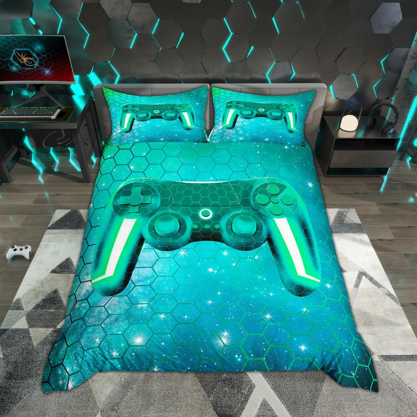 Comforter Homewish Boys Gamer 2Pcs/3Pcs Teens Gaming Gampad Bedding Video Game Console Set