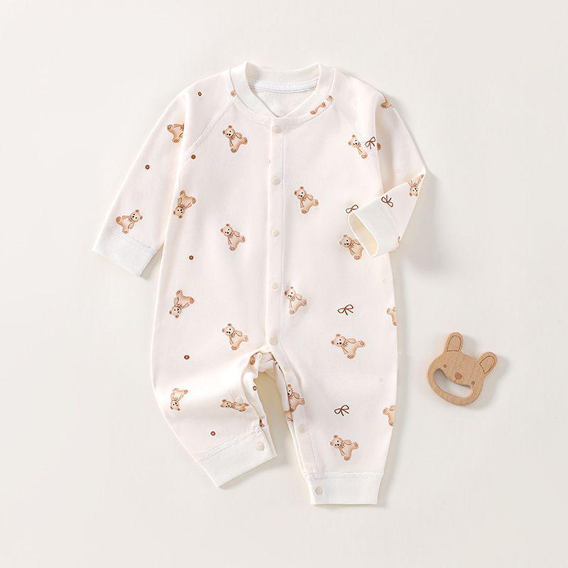 Newborn Pure Cotton Romper: Spring & Autumn Boneless Baby Onesie 73cm