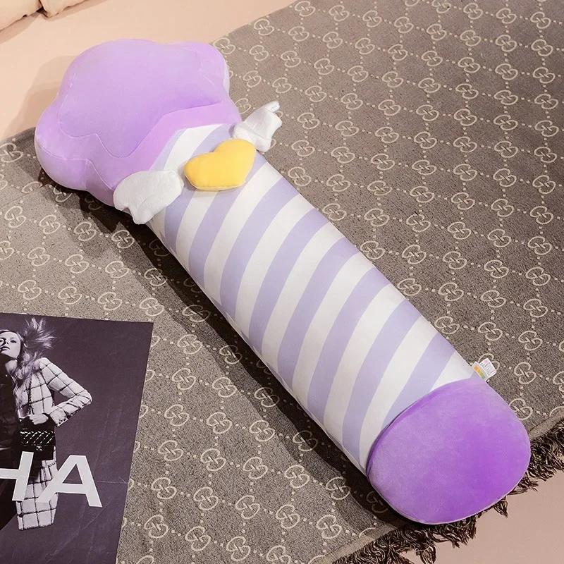 70-110cm New Kawaii 1pc  Plush Fairy Stick Pillow Cute Soft Doll Warm Cushion BedHome Decoration Kids Toys Birthday Gift