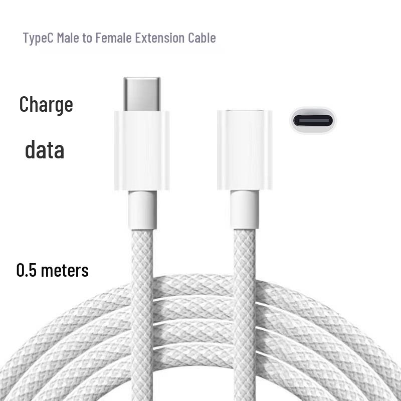 

Кабель-подовжувач USB-C «тато-мама», Gen2 для передачі даних, заряджання, аудіо/відео, адаптер HDTV