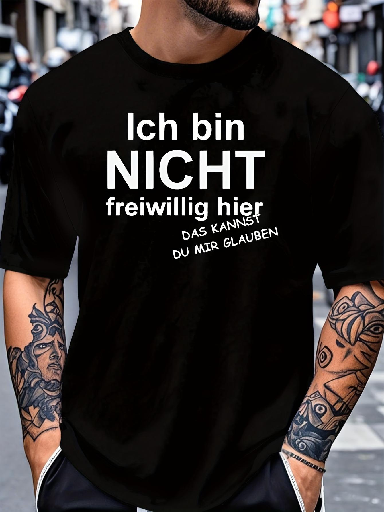 T-Shirt y2k Fun German T Red 2XL