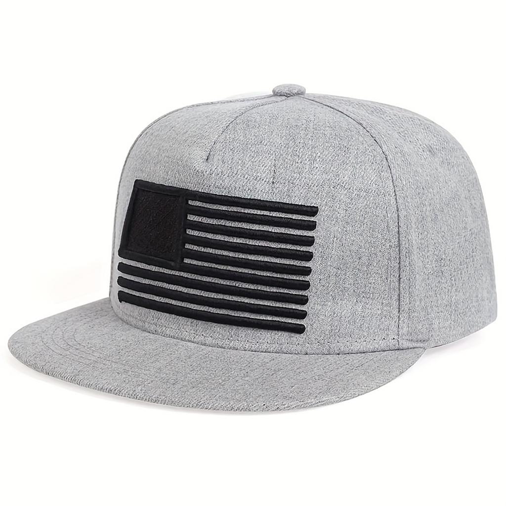 1Piece Unisex Us Flag Embroidered Hip Hop Urban Street Style Hat Outdoor Adjustable Sunscreen Leisure Hat Spring Autumn Travel Beach Vacation