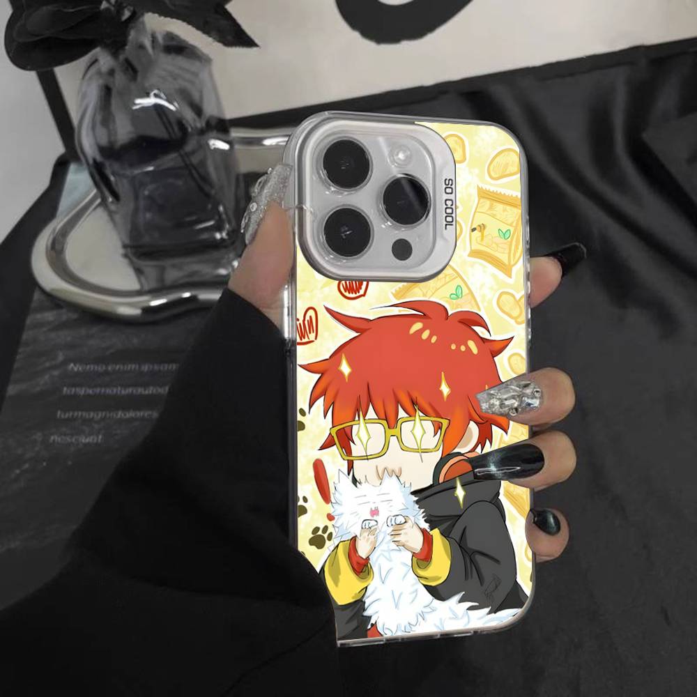 707 Luciel M-Mystic M-Messenger For iPhone 17,16,15,14,13,12,11,Mini,Pro,E,SE4,XS,MAX White Shockproof Candy Matte Cover