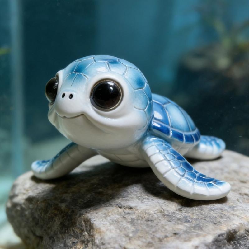 Kleine Schildkröten Tierfiguren Harz Meeresschildkröten Statuen Meerestiere Sammlungen Schildkröten Skulpturen Verzierung Heimdekorationen