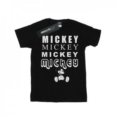 Womens/Ladies Mickey Mouse Sitting Cotton Boyfriend T-Shirt
