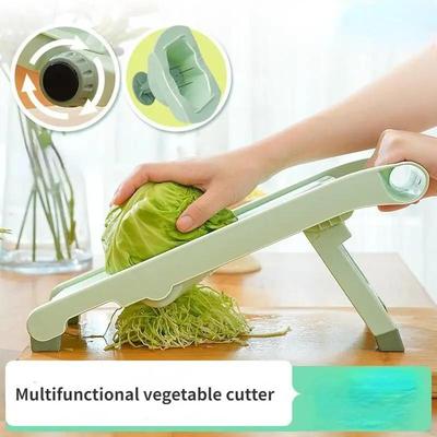 Kitchen Multifu Vegetable Slicer Home Fruit Vegetable Slicing and Shredding Machine Manually Adjustable Knob Lemon Potato Grater