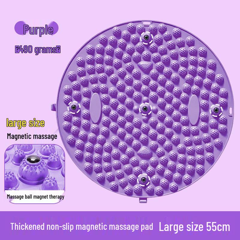 Round Acupressure Jogging Pad: Soft Silicone Foot Massage & Sensory Integration Board for Adults & Children