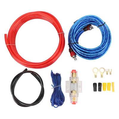 10 Gauge Amplifier Installation Kit 14.76ft Power Cable Subwoofer AMP Wiring Kit with 60A Fuse for Car Radio Subwoofers