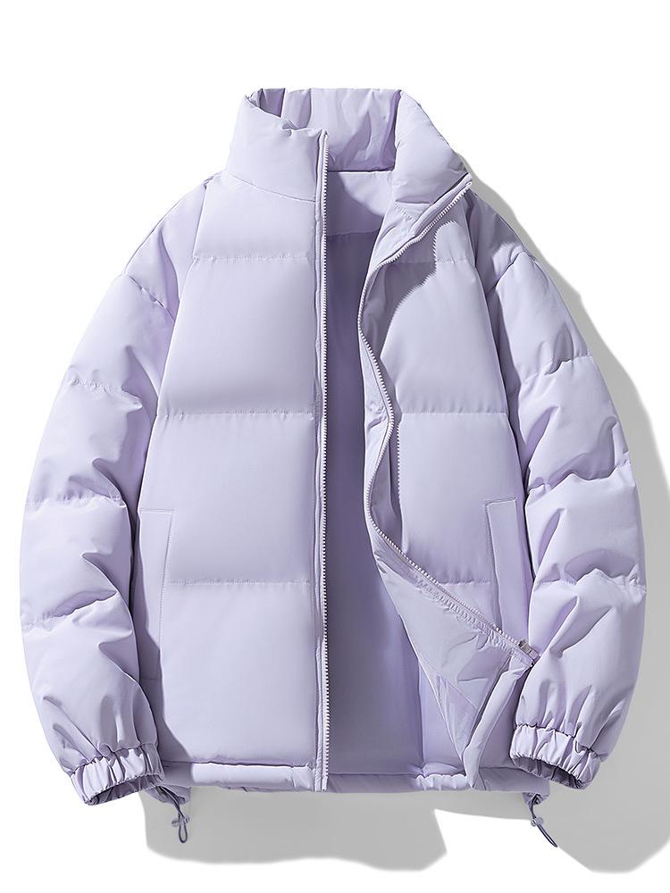 

Specially for Cotton-padded Men s Cotton-padded Jackets, Winter Men s Fashion Trend, High-end Warm Bread Clothes, Windproof Jackets, Casual 3XL світло-фіолетового кольору