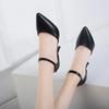 Women High Heel 6cm 8CM Pumps 2024 Spring/Autumn White Ankle Buckle Strap Casual Elegent Shoes Heels Women Tacones Mujer Zapatos