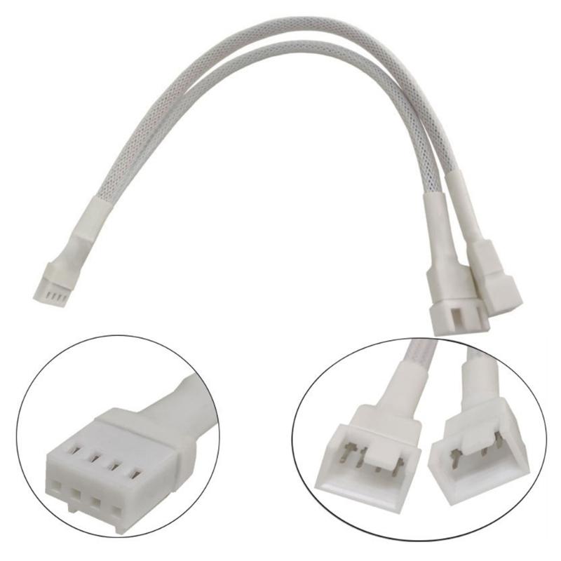 Lüfteradapter 1 auf 2 Splitterkabel für PC-Kühlsysteme unterstützt Geschwindigkeitsregelung und Überlastschutz