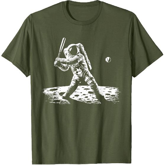 Baseball Neuheit Astronaut Männer Frauen Kinder Lustiges Baseball T-Shirt