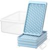 Mini Ice Cube Tray with Shovel And Storage Box Easy Release Ice Mold 104 Cubes Ice Ball Maker for Freezer Chilling Drink Coffee Juice