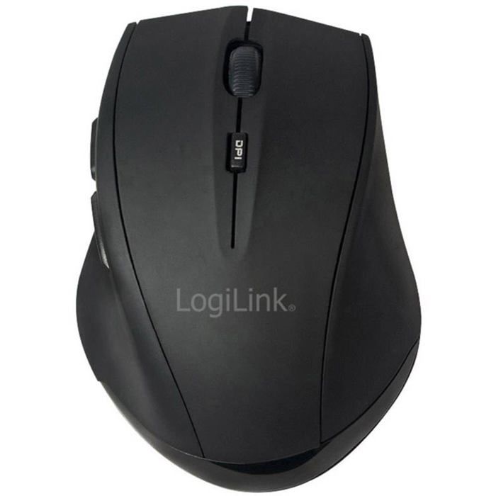 Souris Laser - LogiLink - 5 Boutons - Bluetooth - Sans Fil - Noir
