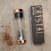 Tea Infuser Bottle Glass Onyx Crystal Rose Gold