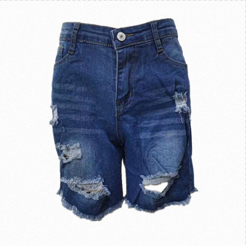 Summer Vintage Casual Plus Size Jeans Shorts Women Fashion New Tassels Ripped Jeans Shorts Female Elegant Mid Waist Denim Short Pants 24658