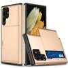 For Samsung Galaxy S25 S24 Ultra S23 S21 S20 FE S22 Plus A55 Case Slide Armor Wallet Card Slot Cover for Galaxy Note 20 Ultra
