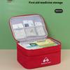 1 Piece Home Storage Box Large Capacity Double-deck Medical Bag Outdoor Emergency Kit Portable Small Medicine Bag