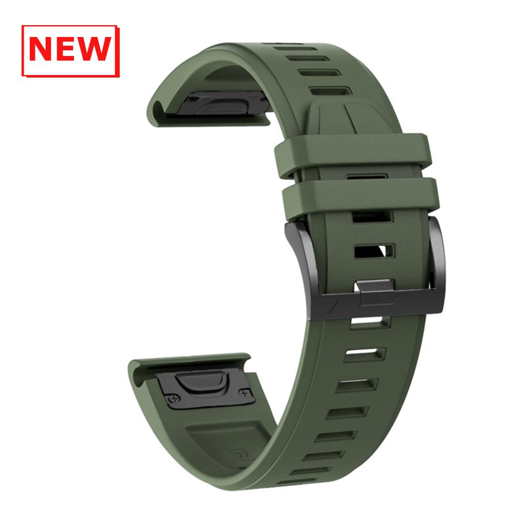 Cinturino in Silicone da 22 mm 26 mm per Garmin Instinct 3 2X Solar Band Fenix E 8 7 7X 6X 6 Pro/Quatix 7 6 5 3/Enduro 3 2 Braccialetto QuickFit
