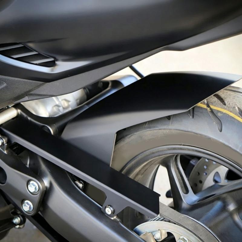 Tail Area Mudguard Panel for T-MAX 560 Series 2018-2026, ABS Rear Guard with Dark Carbon-Look Finish for Routine Commute Travel and Wet Roads