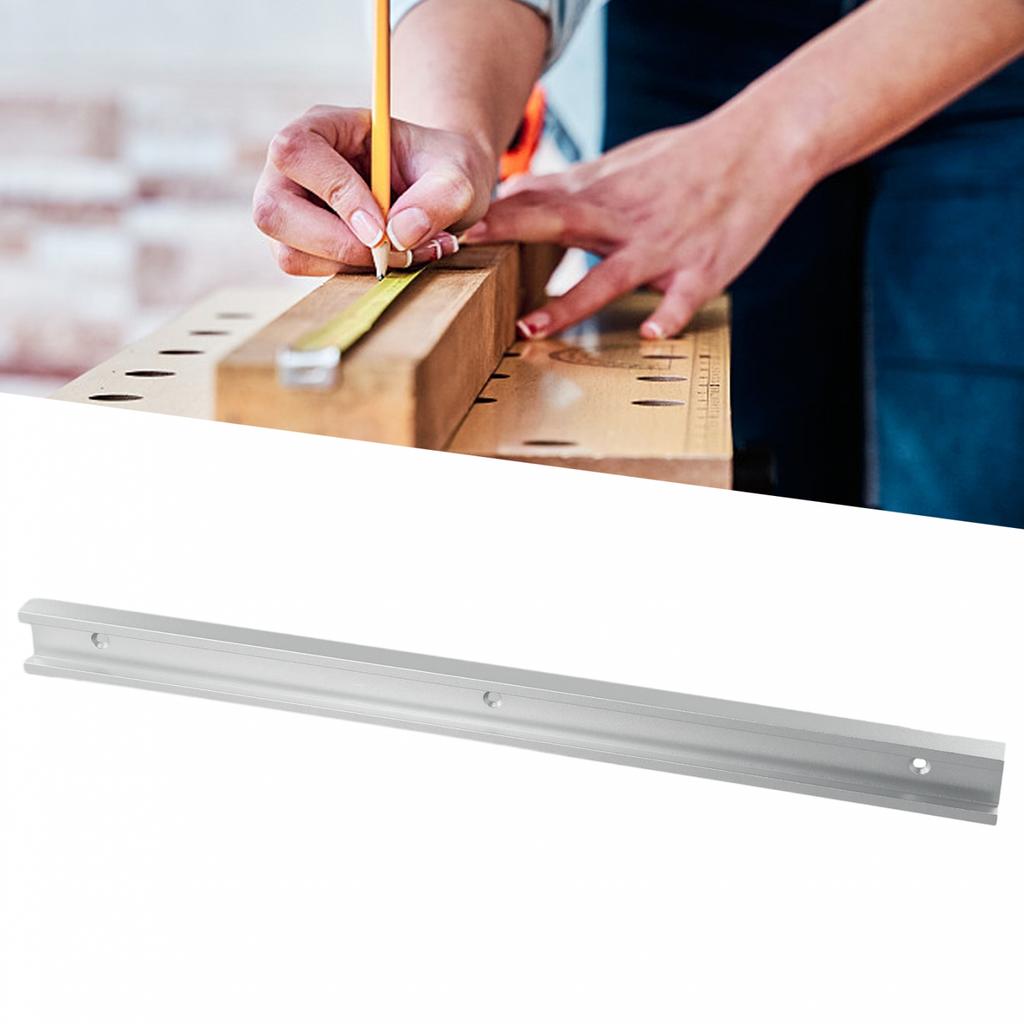 300/400/600mm T-Track Aluminium Alloy Miter Bar Slider Silver