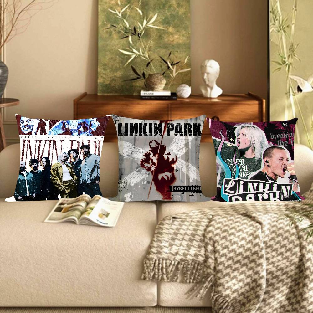 Band L-Linkin From logo P-Park   Personalized Pillow Dust Cover Bedroom Kids Party Decoration Pillowcase Birthday Children Gift