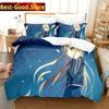 Fashion Sword Art Online Bedding Set 3D Anime Polyester Quilt Cover Pillowcases Queen King For Kids Gift Anime Duvet Cover Sets
